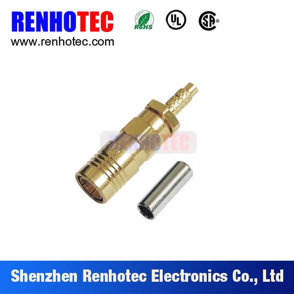 Straight SMB Female Connector For 2_5C2V Cable